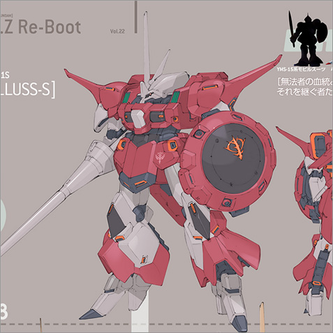 A O Z Re Boot ジオンマーズ主力機 ガルスs 藤岡建機描き下ろしイラスト 電撃ホビーウェブで公開 Gundam Info